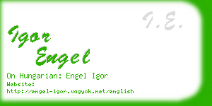 igor engel business card
